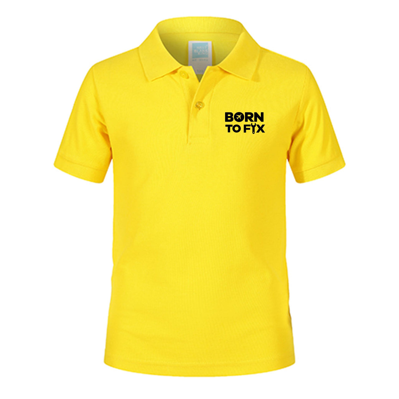Born To Fix Airplanes Designed Children Polo T-Shirts