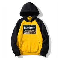 Thumbnail for Cruising United States Of America Boeing 747 Designed Colourful Hoodies