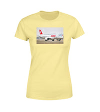 Thumbnail for Swiss Airlines Bombardier CS100 Designed Women T-Shirts