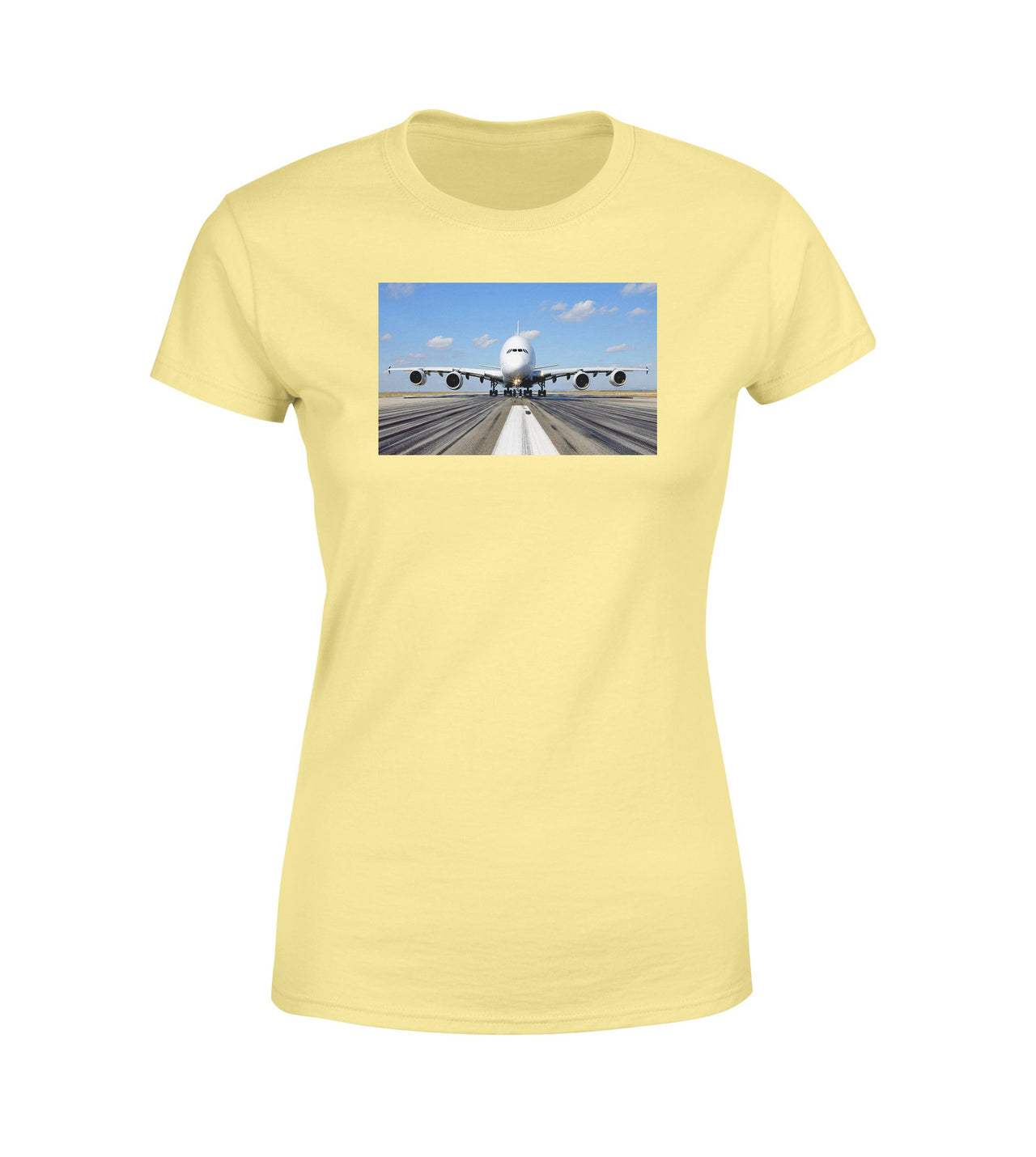 Mighty Airbus A380 Designed Women T-Shirts