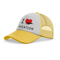 Thumbnail for I Love Aviation Designed Trucker Caps & Hats