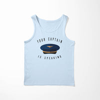 Thumbnail for Your Captain Is Speaking Designed Tank Tops