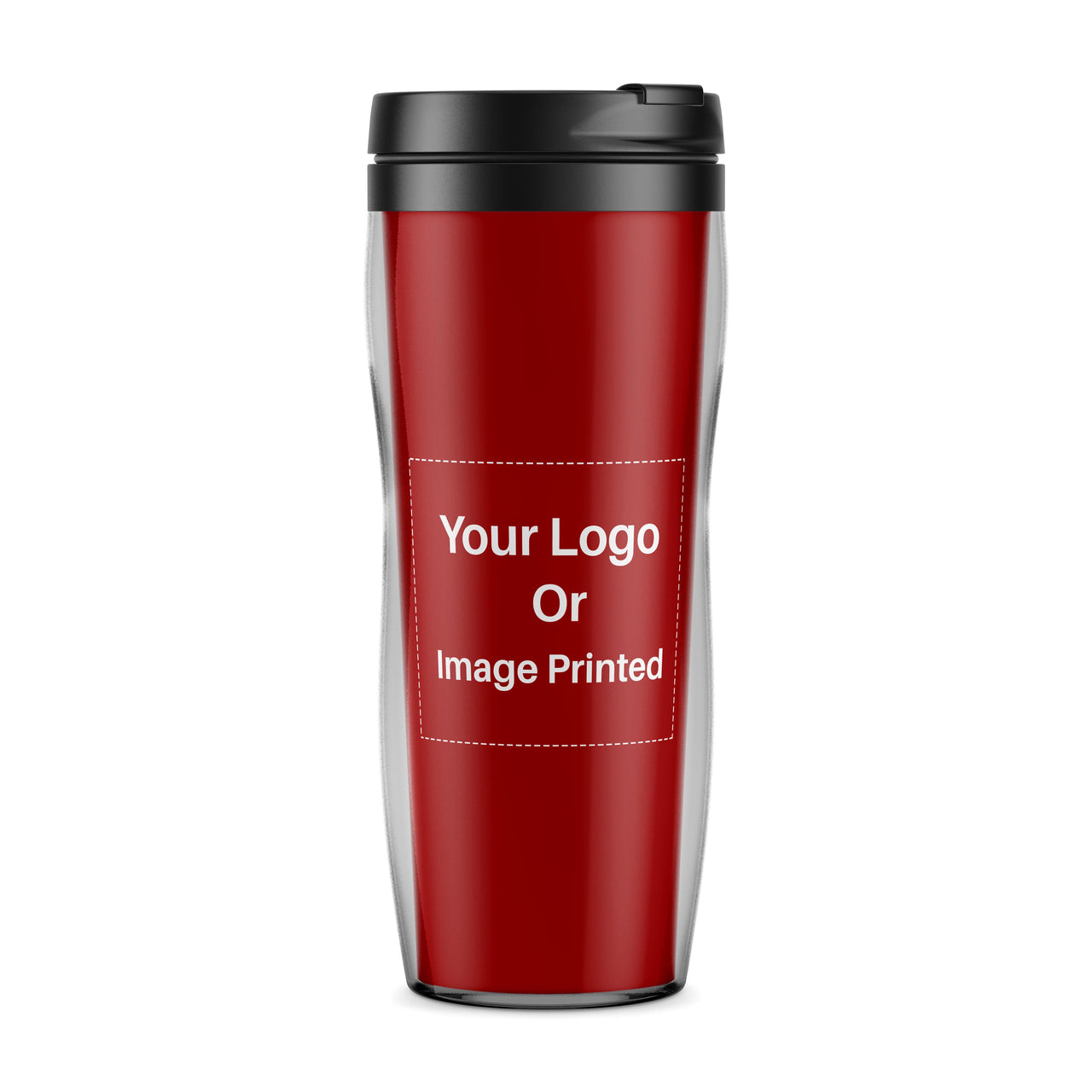 Your Custom Image & Logo Designed Plastic Travel Mugs