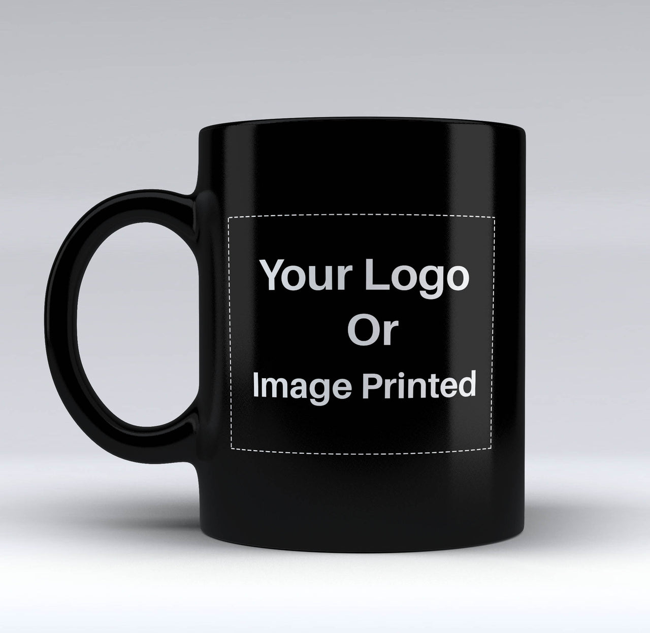 Custom Design/Image/Logo Designed Black Mugs