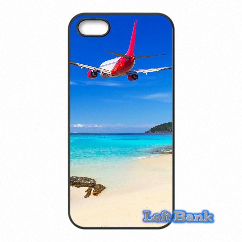 Airplane Over Tropical Beach HTC Cases