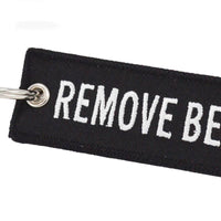 Thumbnail for Black Remove Before Flight Designed Key Chains