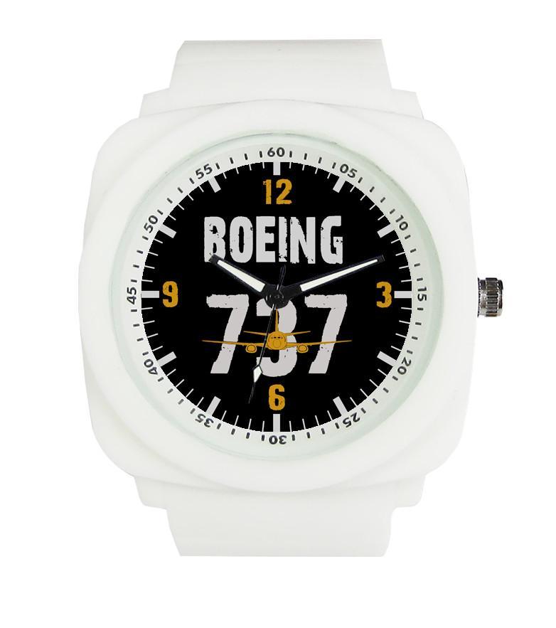 Boeing 737 & Plane Designed Rubber Strap Watches