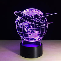 Thumbnail for Colour Changing 3D Airplane Shape Led Table Lamps
