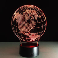 Thumbnail for Colour Changing World Map (America) Shape Led Table Lamps