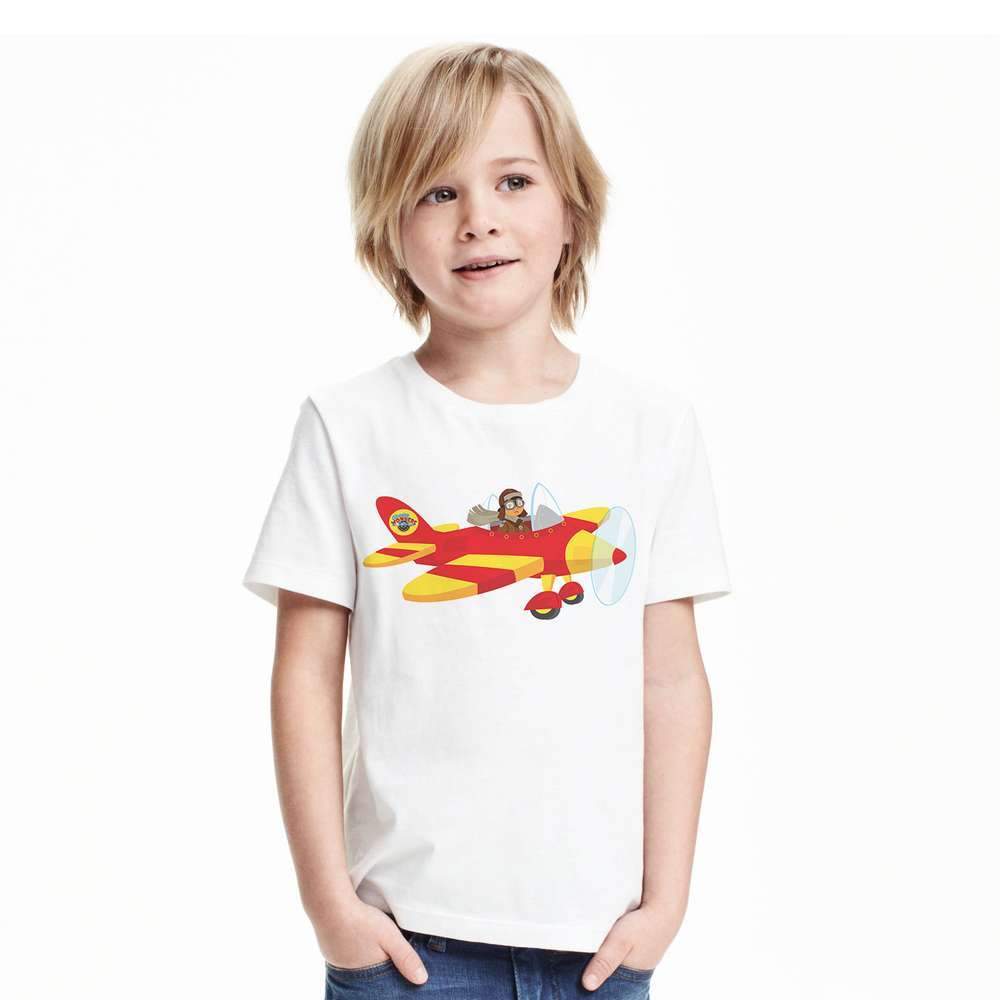 Colourful Aircraft Designed Babies & Kids T-Shirts