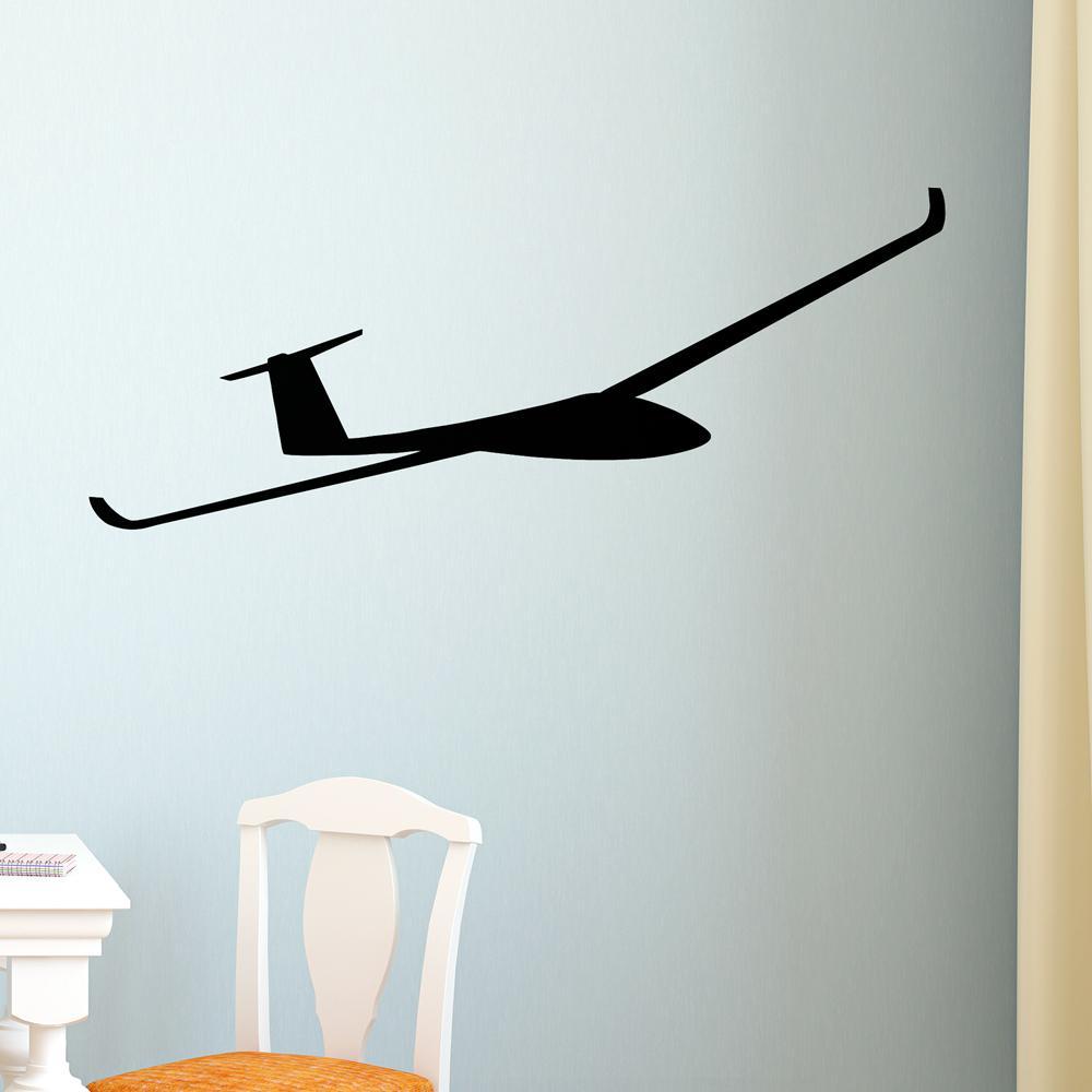 Cruising Glider Designed Wall Stickers