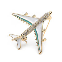 Thumbnail for Crystal Designed Jumbo Jet Airplane Brooches