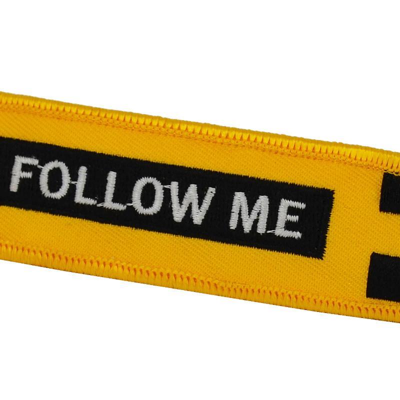 Follow Me (Yellow) Designed Key Chains