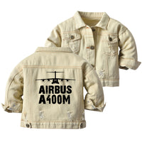 Thumbnail for Airbus A400M & Plane Designed Children Denim Jackets
