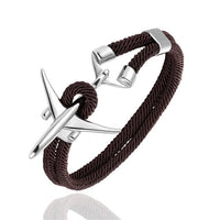 Thumbnail for (Edition 2) Boeing 777 Airplane Designed Rope Leather Bracelets