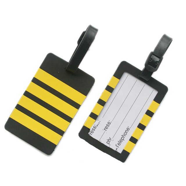 Pilot - Four Lines Designed Rubber Luggage Tags