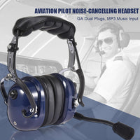 Thumbnail for Super Value Pilot ABS Headset with Noise Reduction & Music Input