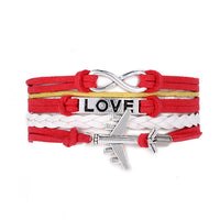 Thumbnail for Vintage Dream & Love Texted & Airplane Shape Super Cool Bracelets