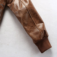 Thumbnail for Flying Tigers Patch Designed Genuine Leather Pilot Jackets