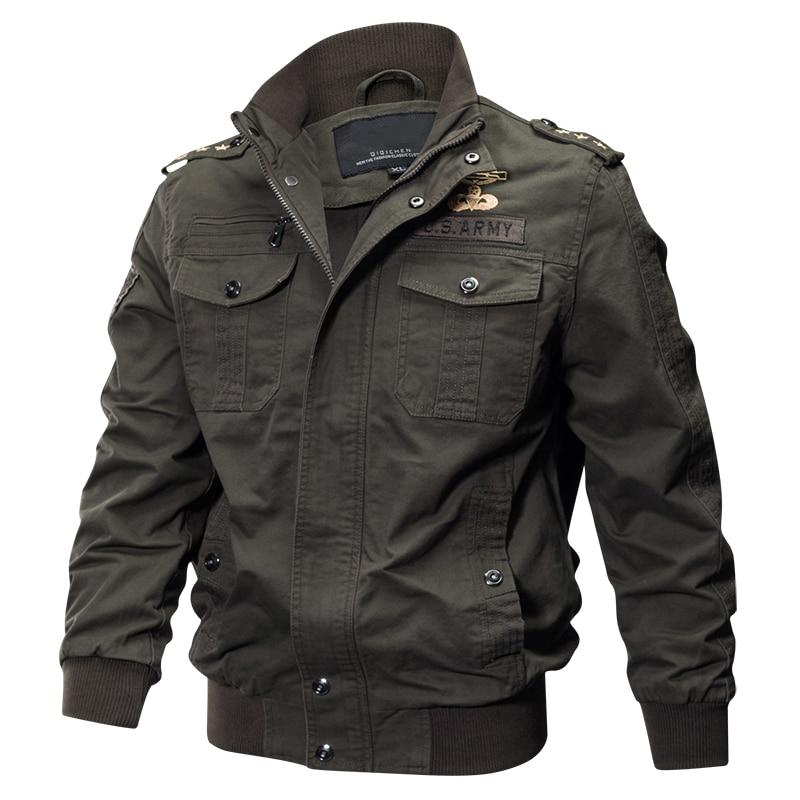 US Army & Rank Military PILOT Cotton Bomber Jackets