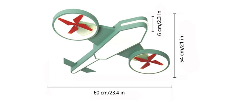 Futuristic Ceiling Type Airplane Shape Wall Lamp