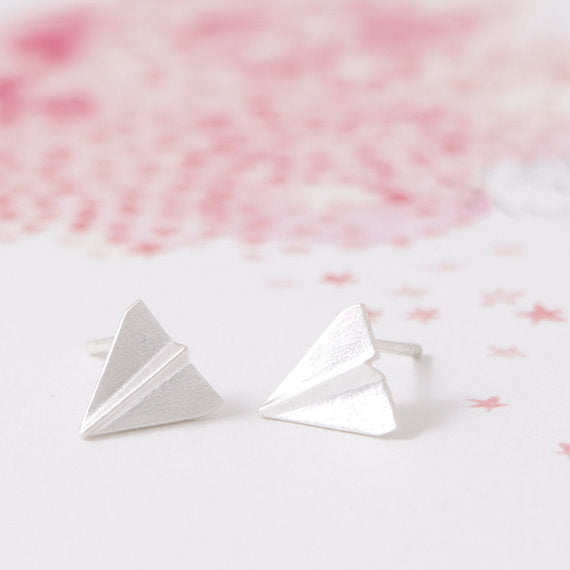 Paper Plane Shape Earrings