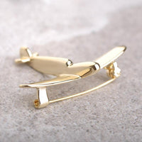 Thumbnail for Simple Designed Airplane Shape Brooches