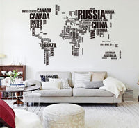 Thumbnail for World Map With Letters Designed Wall Sticker