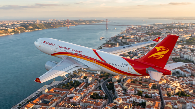 Capital Airlines Launches Beijing–Lisbon Route 2026