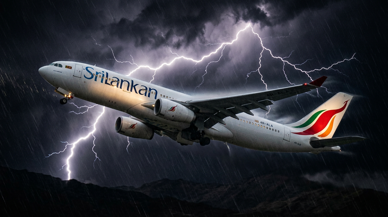 SriLankan Airlines Airbus A330 Flight UL606 Returns To Colombo After A Lightning Strike On An Engine During The Climb To Sydney, All 223 Aboard Land Safely