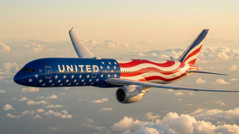 United Airlines Unveils Special 'Stars & Stripes' America250 Livery On A Boeing 787-10 And Boeing 737-800 To Mark The United States' 250th Anniversary
