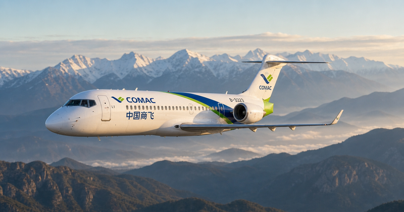 COMAC C909 Marks 10 Years With 70% China Share