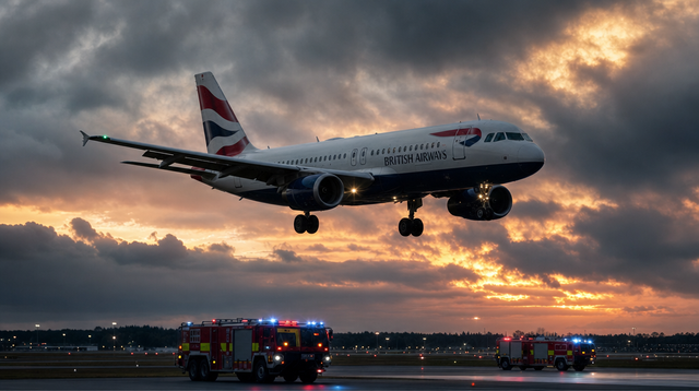 British Airways Flight BA2681 Met By Emergency Vehicles At London Gatwick After Cockpit Fumes Force Pilots To Request Urgent Medical Aid