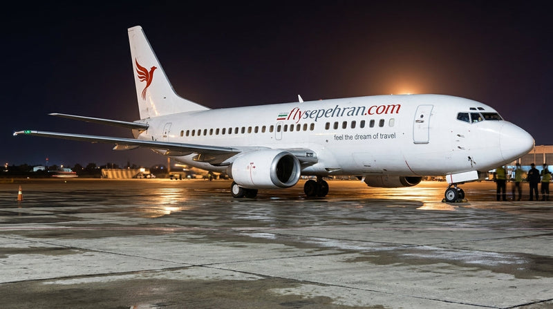 Sepehran 737 Runs Off Mashhad Runway In Iran