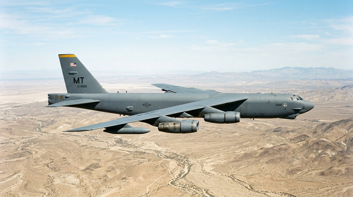 US Air Force B-52H Stratofortress Crashes Shortly After Takeoff At Edwards Air Force Base In California