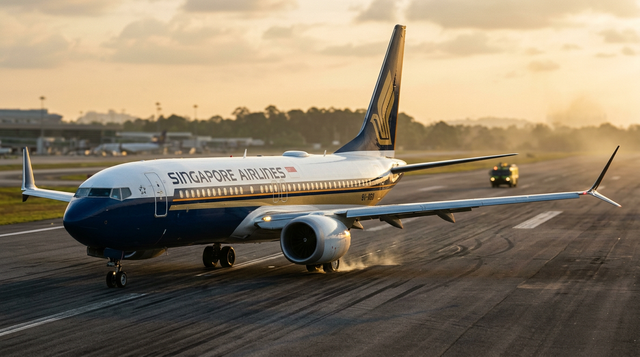 Singapore Airlines Boeing 737 MAX 8 Bursts Both Left Main Tyres On Landing At Kuala Lumpur, Closing A KLIA Runway For Over Six Hours