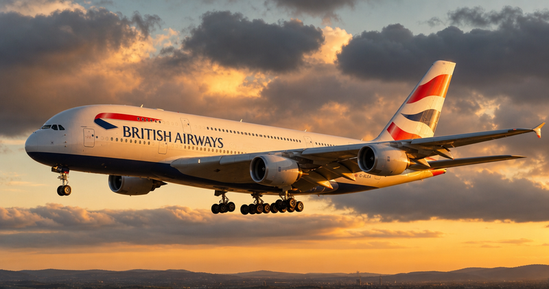 British Airways A380 Diverts to Birmingham