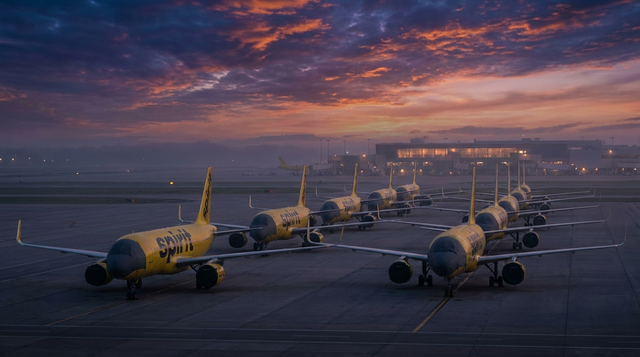 Spirit's 28 Aircraft Head Back To Lessors As Airline Skips Auction In Liquidation