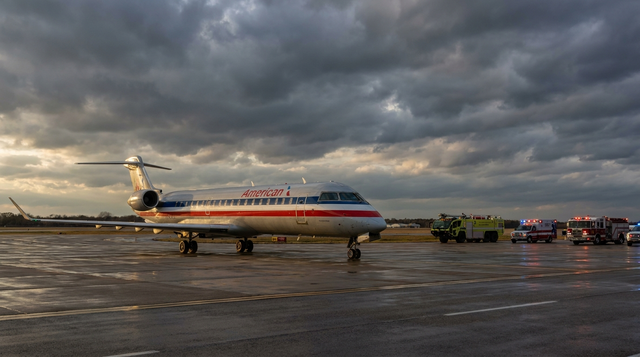 American Airlines CRJ-900 Emergency Evacuation At Kansas City After Smoke Fills Cabin With Congressman On Board