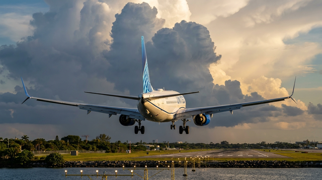 United Airlines Flight UA1819 From Newark Diverts To Fort Lauderdale Instead Of West Palm Beach As Florida Thunderstorm Chaos Extends Travel To Nearly 5 Hours