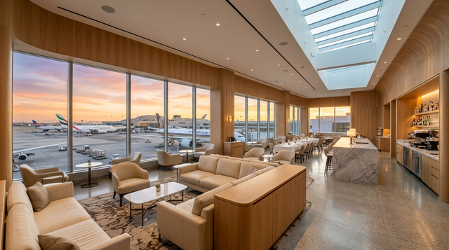 LAX Oneworld Business Lounge Reopens After Major Refresh — Capacity Jumps To 570 Guests With Skylight And Coastal Design
