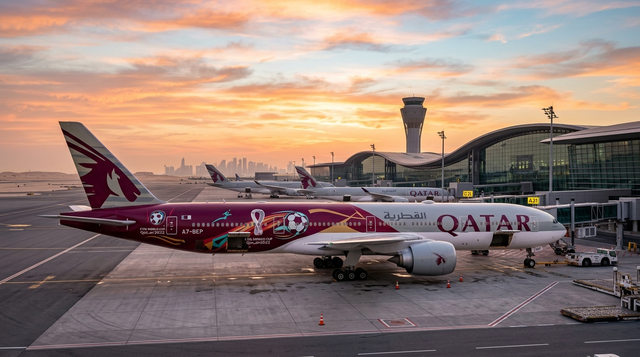 Qatar Airways Unveils Special Boeing 777 Livery To Kick Off FIFA World Cup 2026 Countdown Across North America