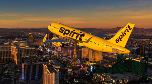 Final Spirit Airlines Jet Departs Las Vegas With Symbolic Wing Wave
