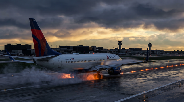 Delta Boeing 737-900ER Aborts Takeoff in Philadelphia After Right Engine Failure