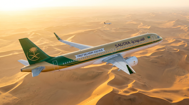 Saudia Becomes First Middle East and Africa Carrier to Take Delivery of Airbus A321XLR