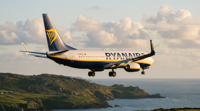 Ryanair 737 Declares Fuel Emergency, Diverts To Brest