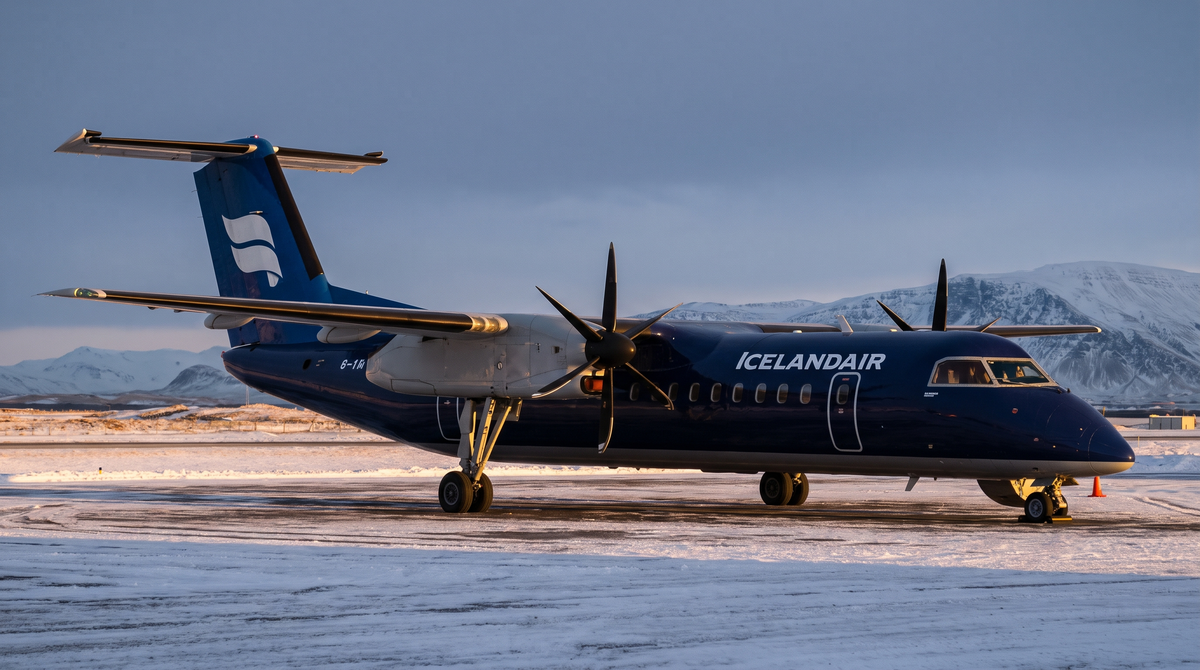 Icelandair Keeps Its Dash 8-200 Turboprop Fleet