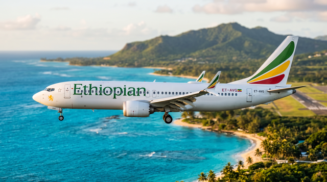 Ethiopian Adds 3 Weekly Port Louis Flights