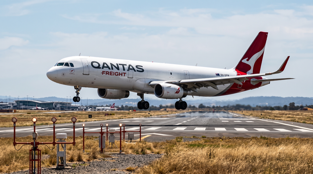 Qantas A321 Freighter Lands First At Western Sydney