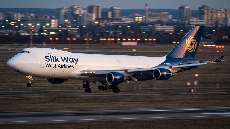 Silk Way 747-8F Declares Fuel Emergency At Dallas 2026